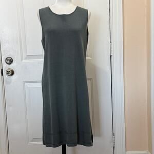 NWT Marla Wynne women’s XL sleeveless olive green sheath dress about knee length